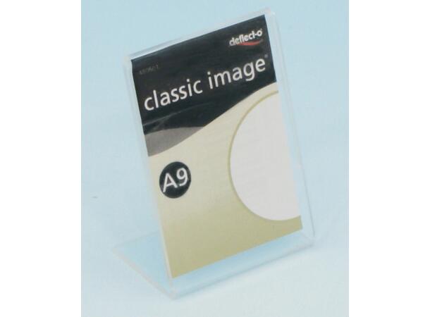 Brosjyre-/menyholder A9, 1,5mm,skrå"L" 